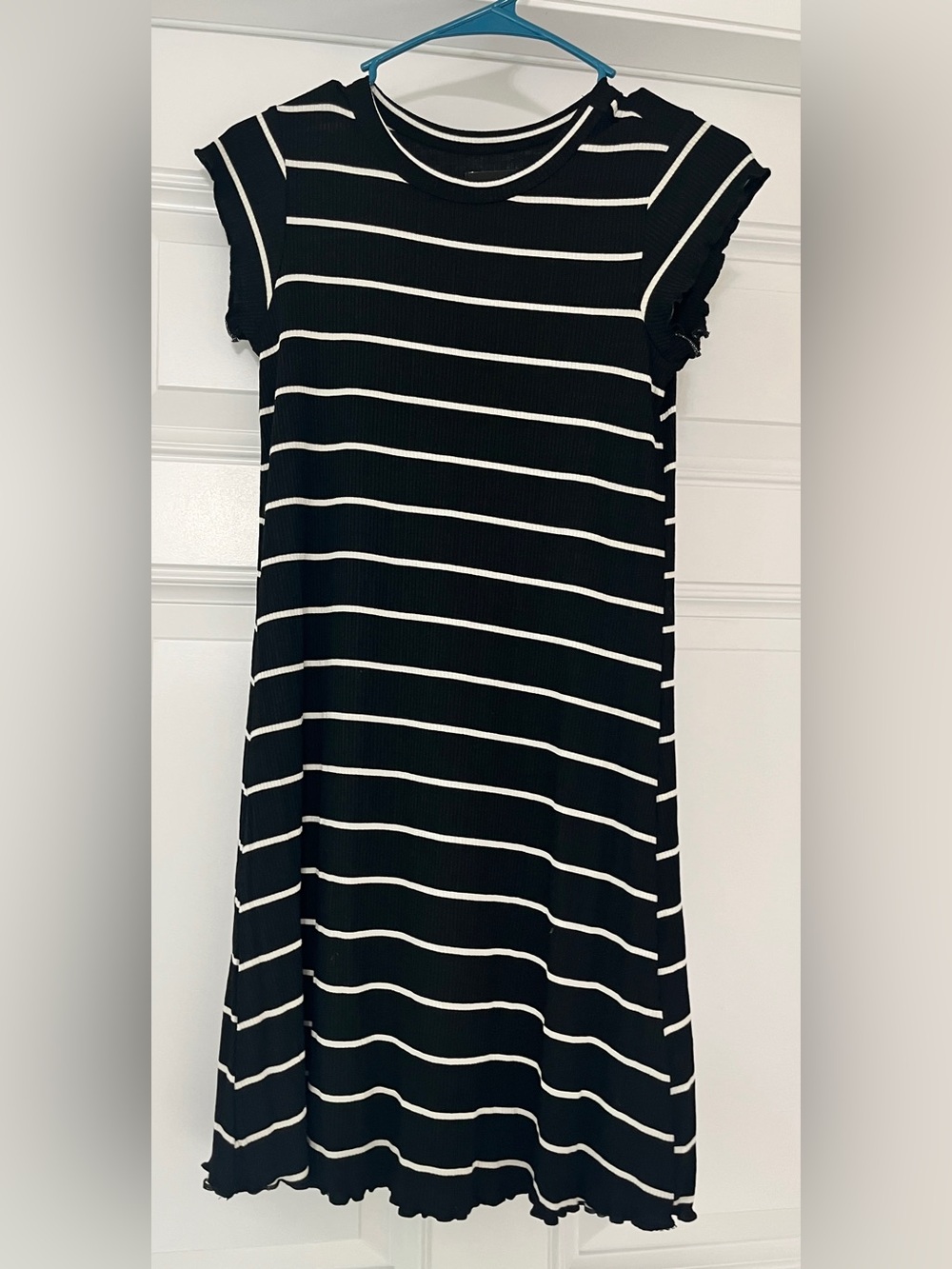 Billabong Striped Dress blue and white medium